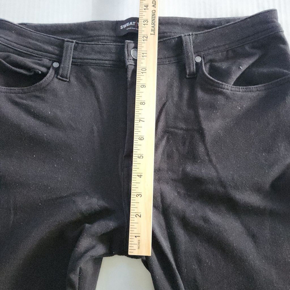 Swet Tailor Men's Size 33x32 Black Stretch Pants  Made In Usa Active Wear - Picture 6 of 13